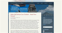 Desktop Screenshot of idahocriminaldefenselaw.com